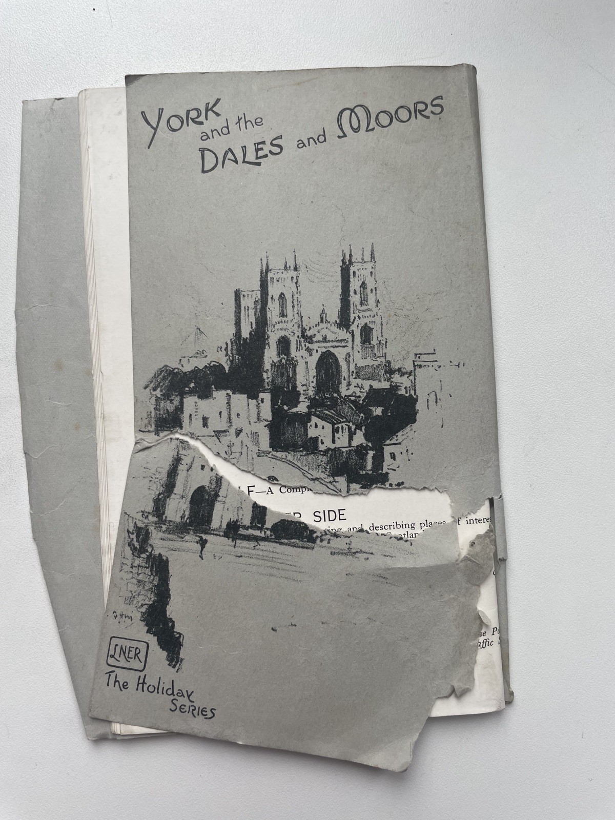 1920s LNER Holiday Series guide to York and the Dales and Moor – book and map