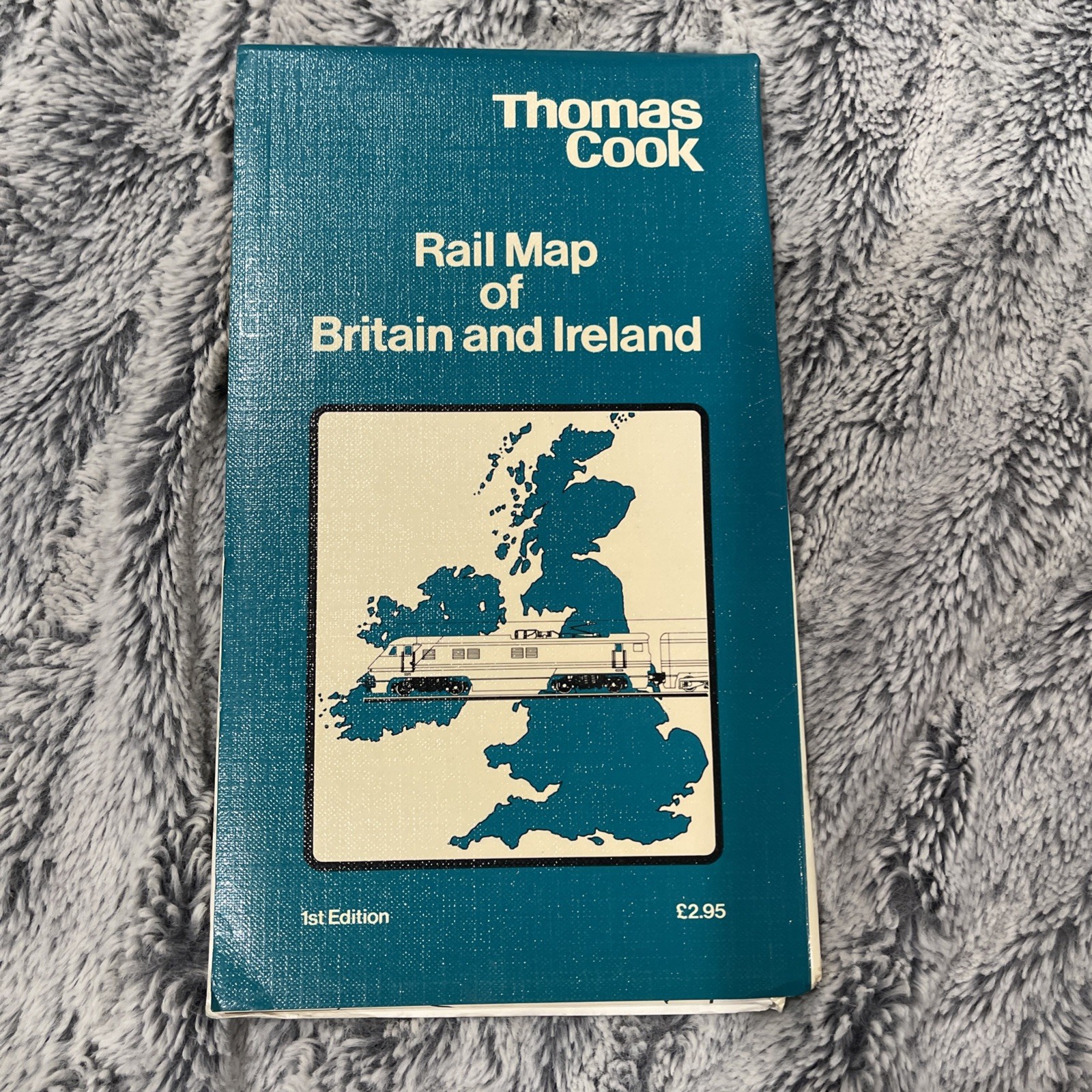 Thomas Cook Cooks Rail Railway Map of Britain And Ireland 1st Edition. 1988-1989