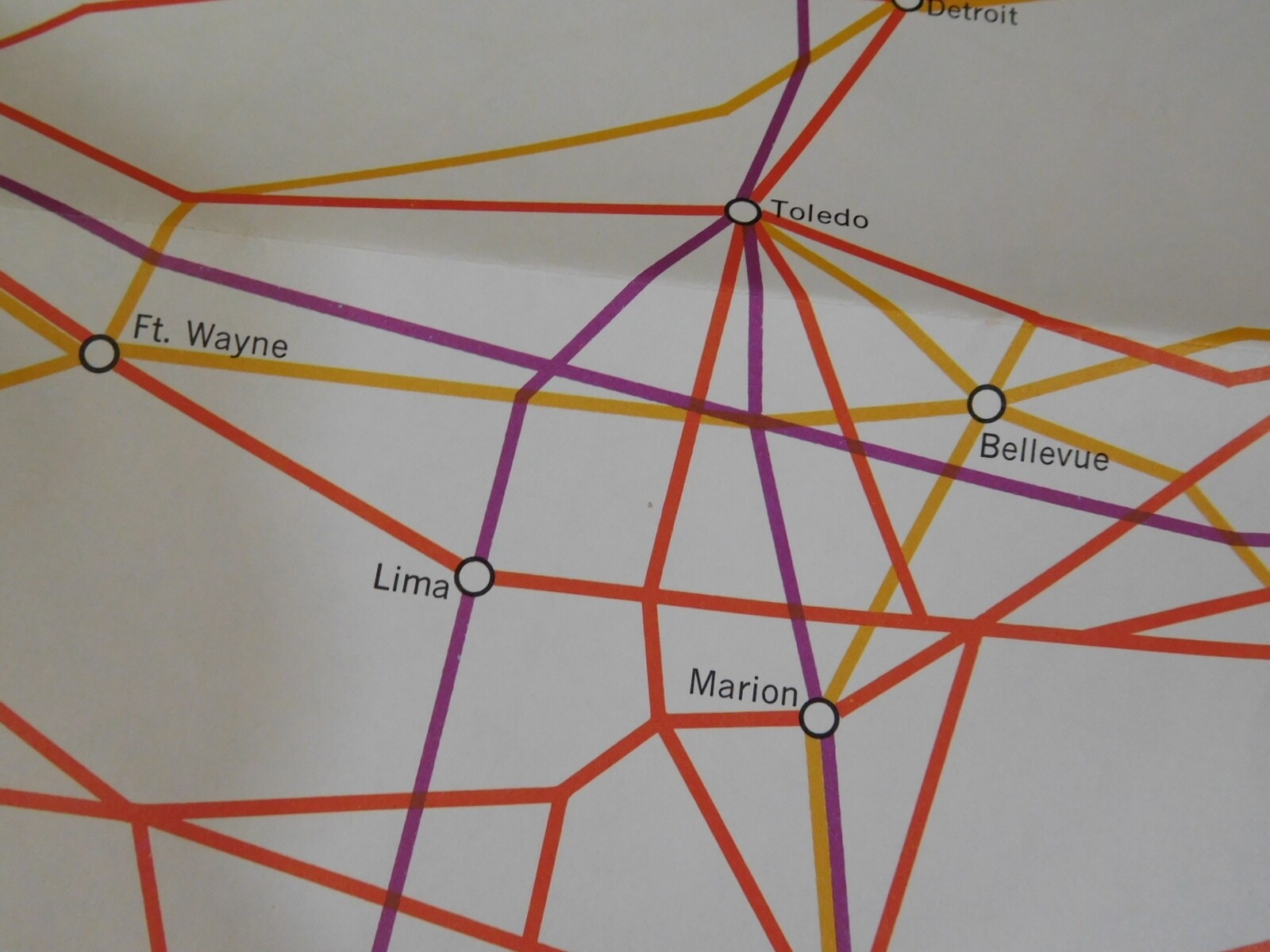 Map Northeast and Midwest Industry Structure Competitive Freight Service 1975