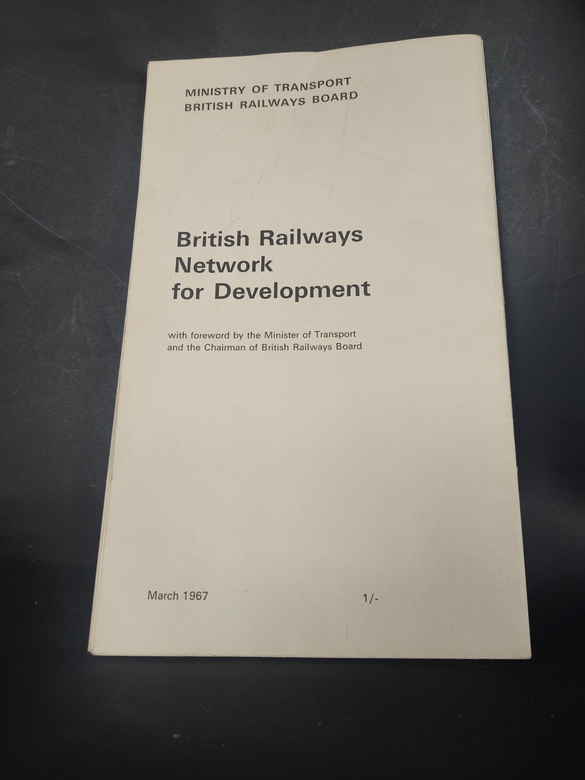 Ministry of Transport British Railways Board Networ Development March 1967 Map
