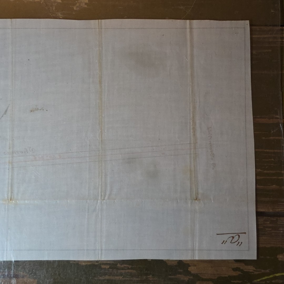 1890 Wayne County, West Virginia and Ironton Rail Road RR Route Plot Plan Map 1