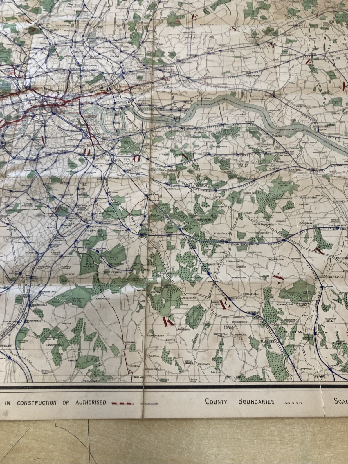 The “District” Map of Greater London & Environs – 1st ed – 1902