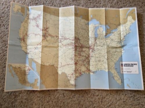 Union Pacific Railroad 1988 System Map
