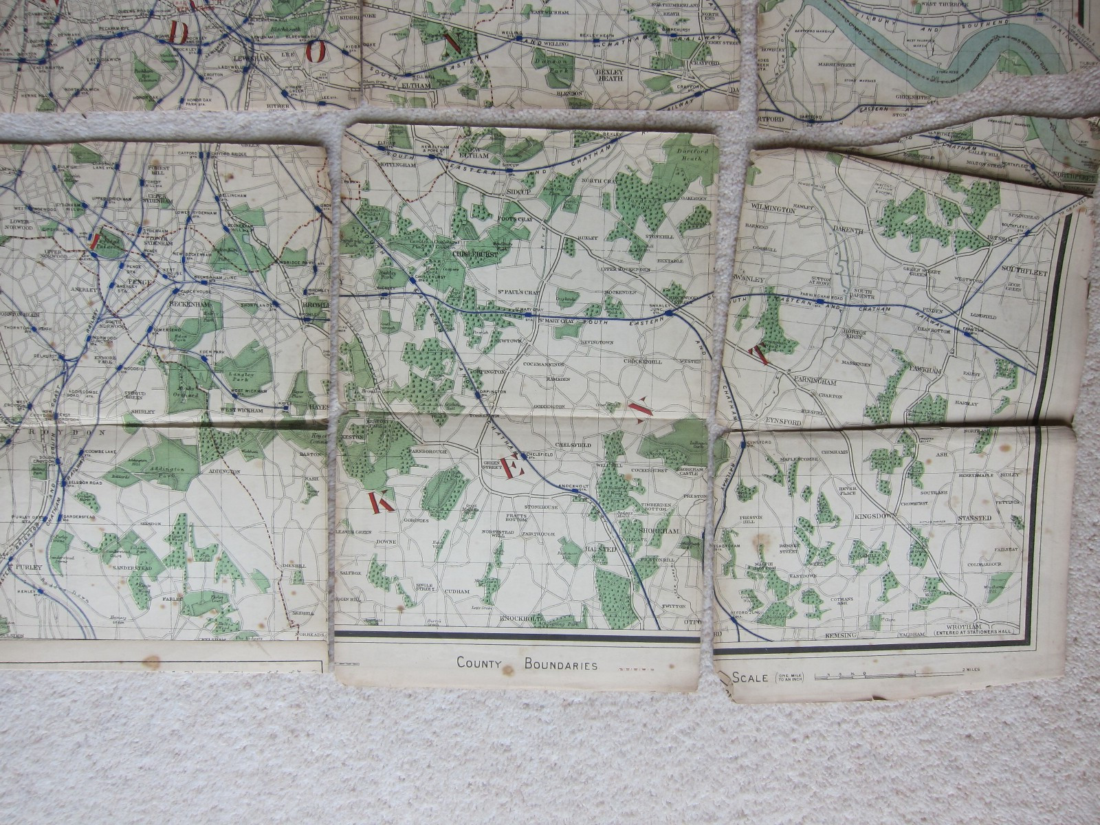 The “District” Map of Greater London & Environs. District Railway Co 1st Ed 1902