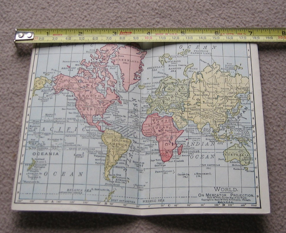 UP RR Pocket World Atlas WWII WW2 Era Union Pacific Railroad Booklet Book Ry War