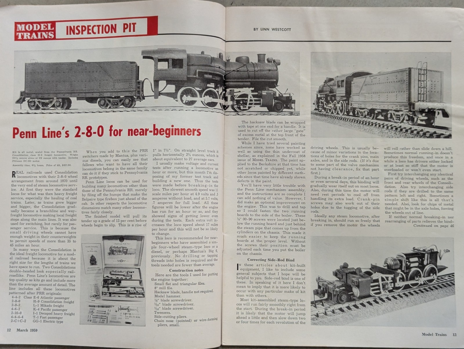 ***VINTAGE 1959 MODEL TRAINS RAILROADING MADE EASY MAGAZINE***