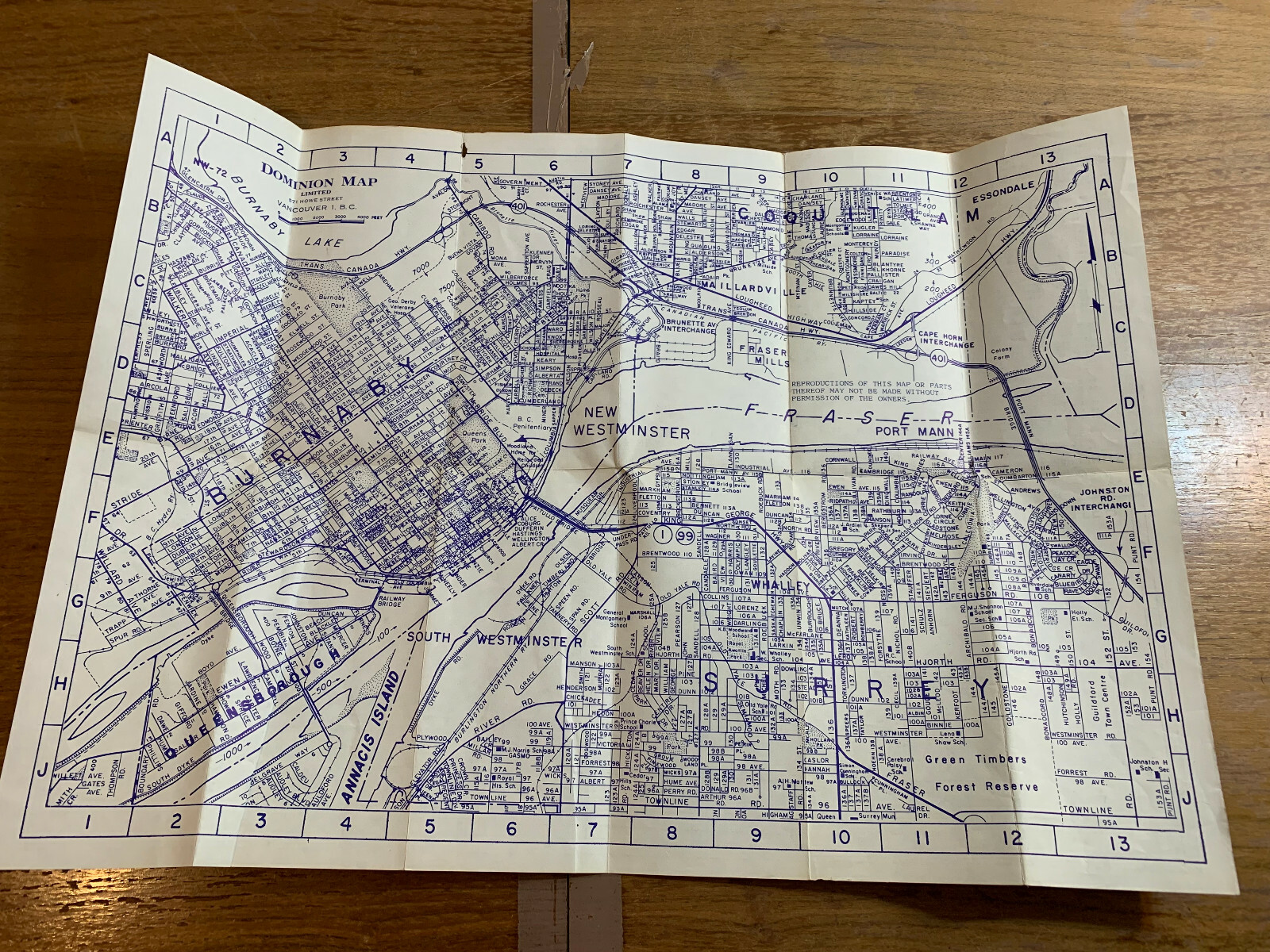 BRITISH RAIL PASSENGER NETWORK 1982 – 83 VINTAGE MAP, AS IS, SEE PICTURES