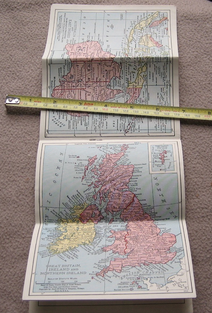 UP RR Pocket World Atlas WWII WW2 Era Union Pacific Railroad Booklet Book Ry War