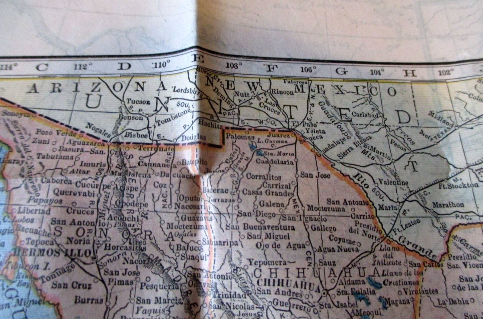 1906-UNITED STATES & CANADA HAMMONDS RAILROAD MAP & 1904 MEXICO HAMMONDS MAP-21″