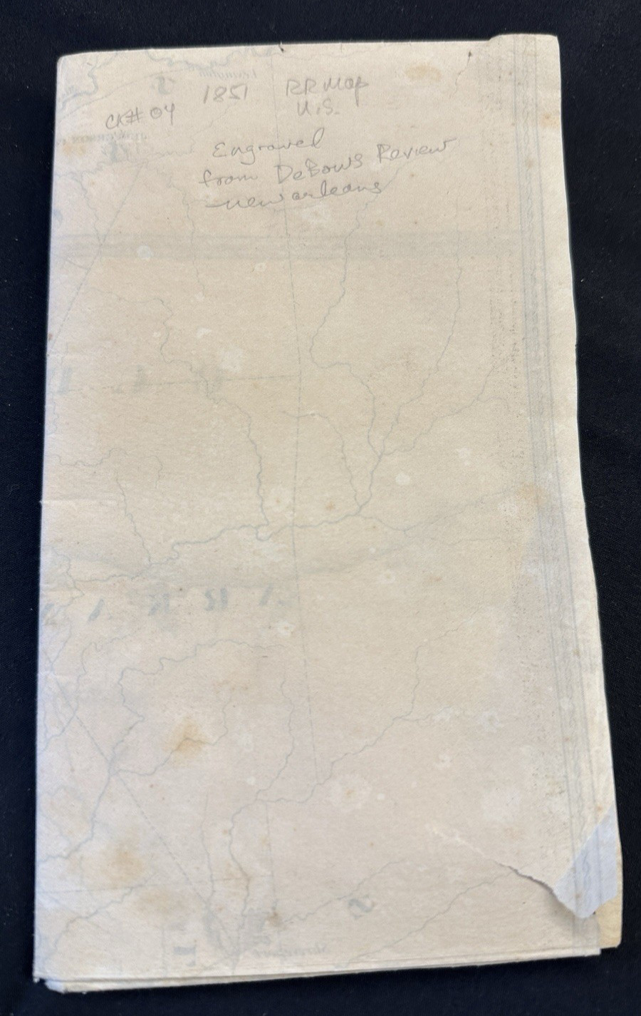 1851 U.S. Railroad Map – Pre-Civil War Western Expansion RARE 25×21” De Bow
