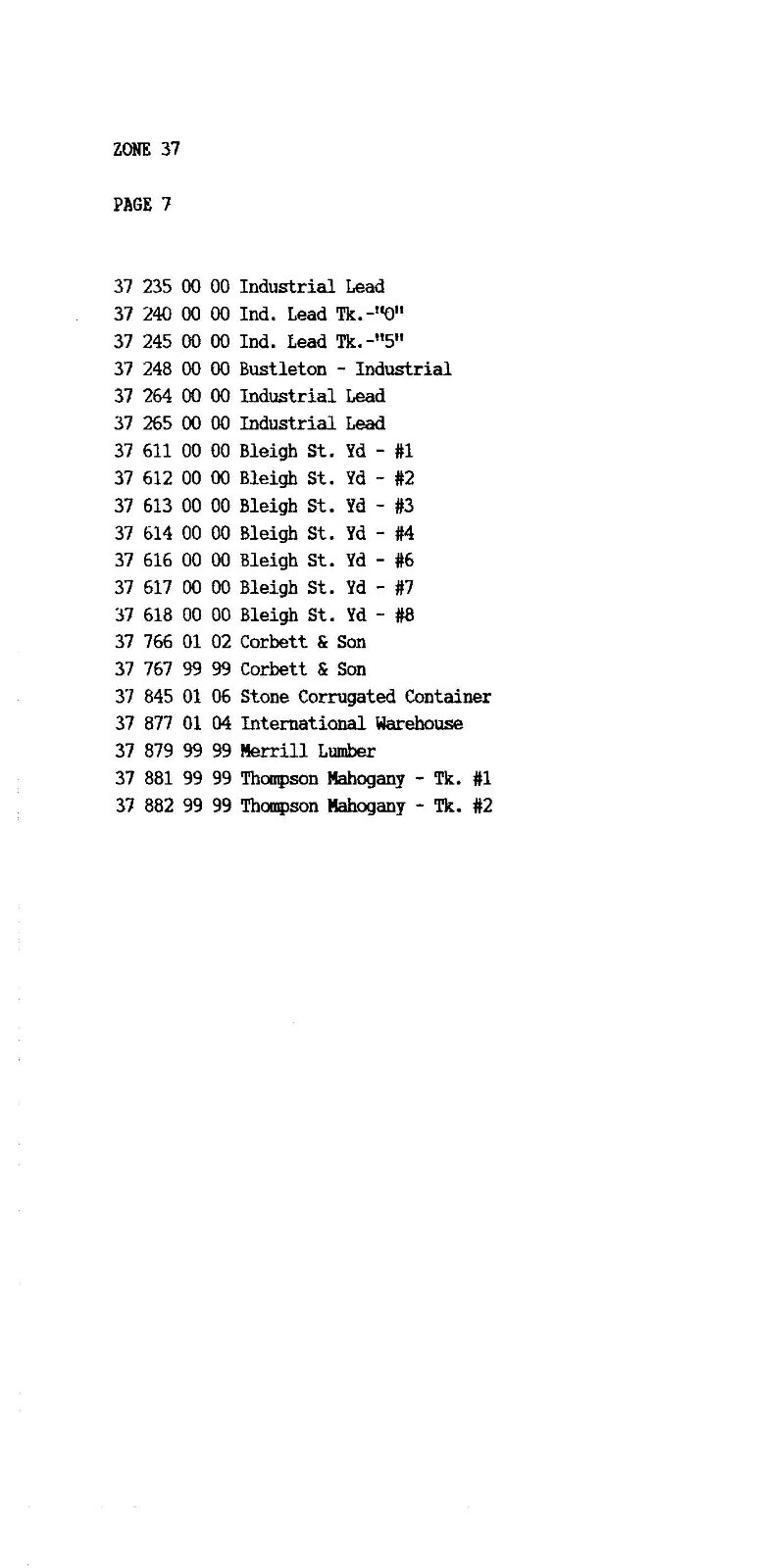 Conrail 1991 Philadelphia Div Volume 4 ZTS Zone-Track-Spot Maps PDF Pages on DVD