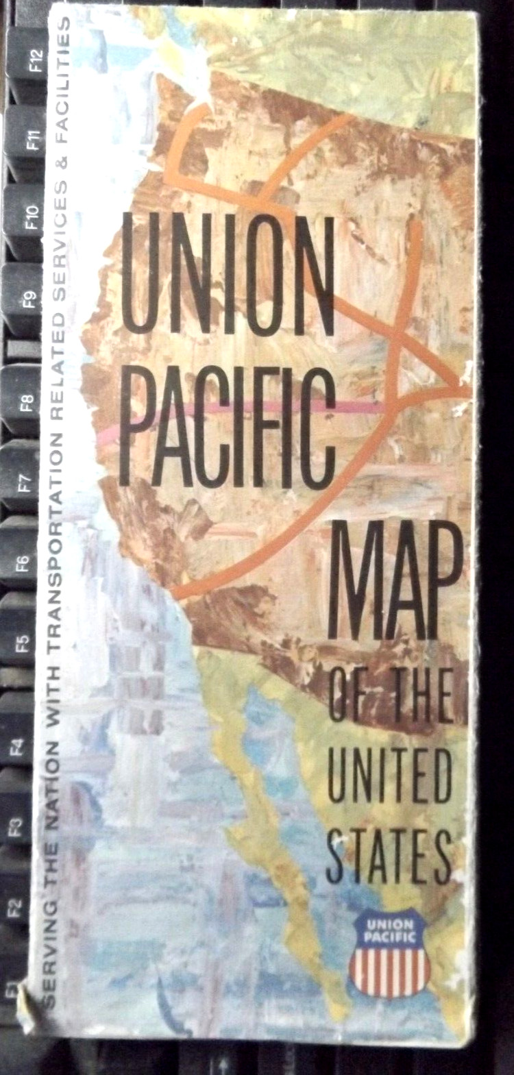 Union Pacific Railroad Map of the United States 1971