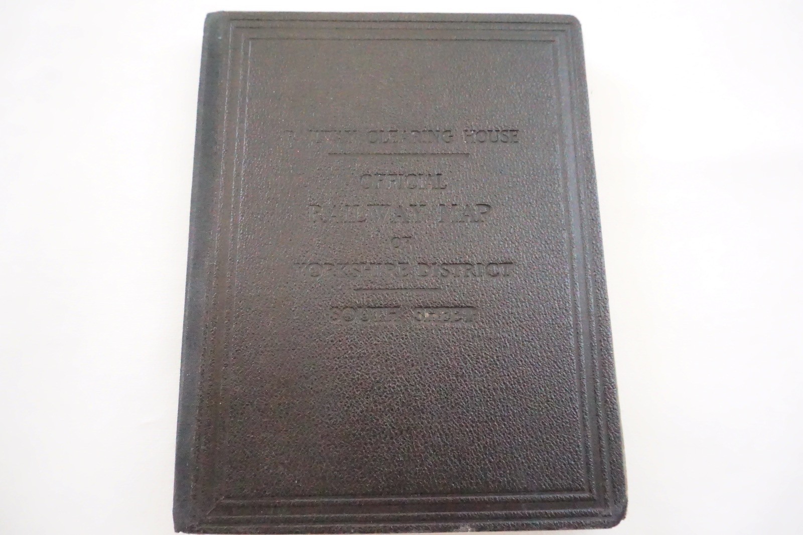 1923 Railway Clearing House RCH Map of Yorkshire District Linen Backed