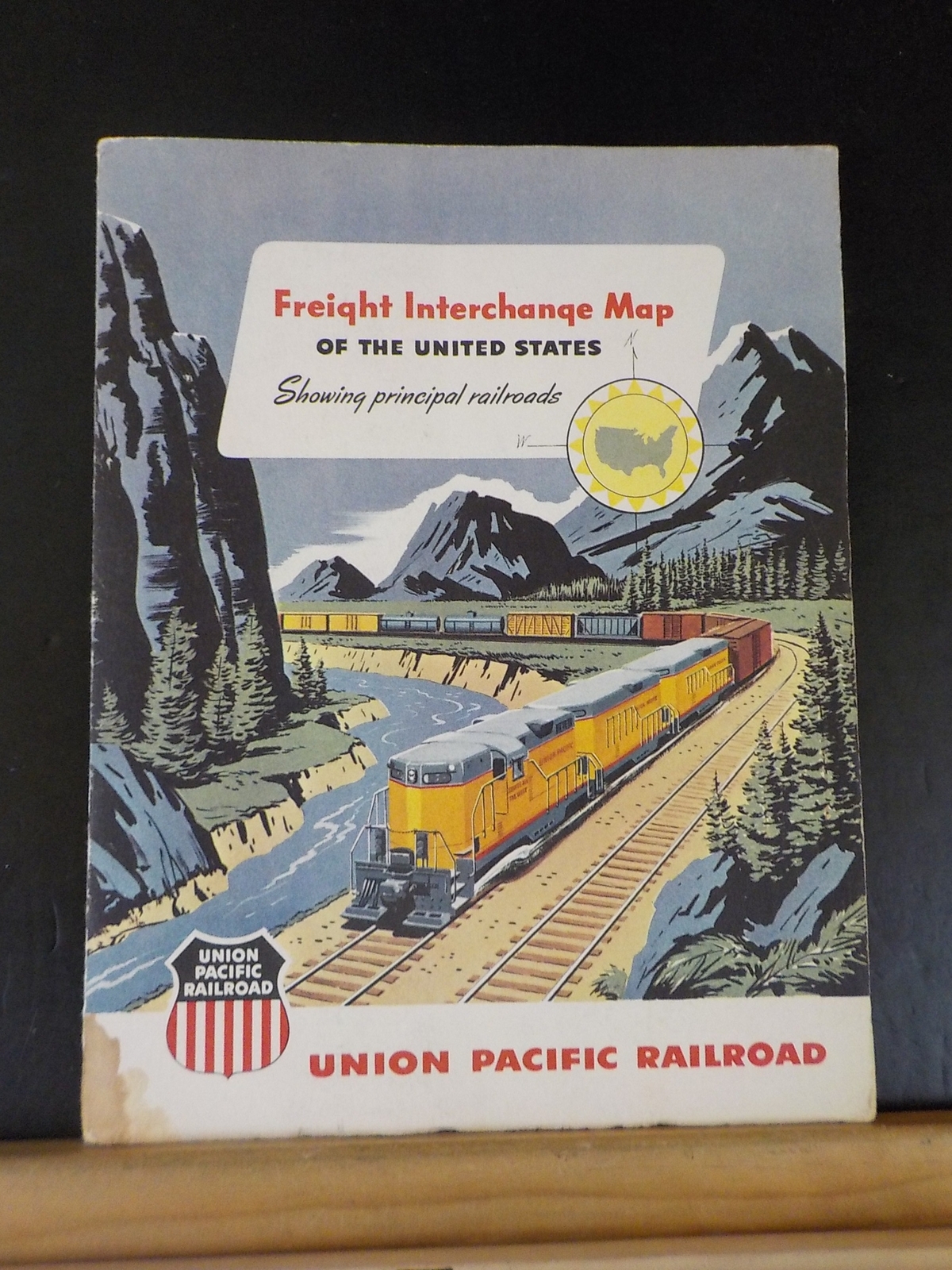 Map Freight Interchange Map of the United States Showing Principal Railroads UP