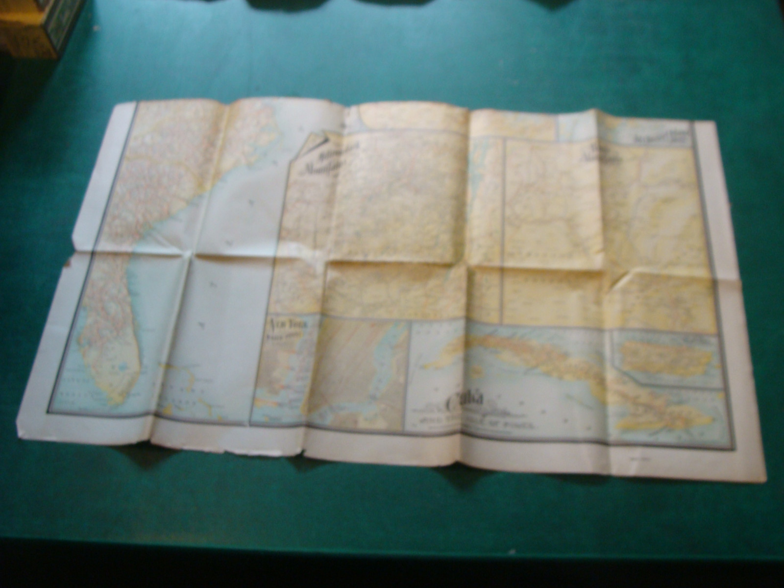 1913 ABC The PATHFINDER RAILWAYS GUIDE MAP eastern section, in 2 parts now