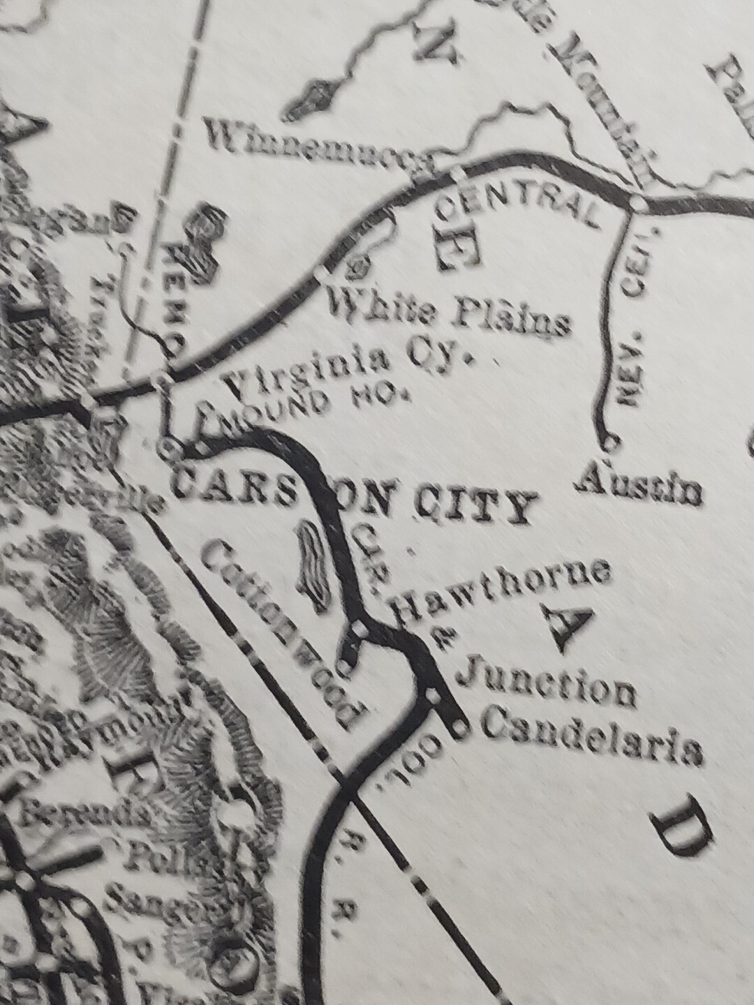 1902 Train Route Map SOUTHERN PACIFIC SYSTEM all railroad Lines Stations Cities