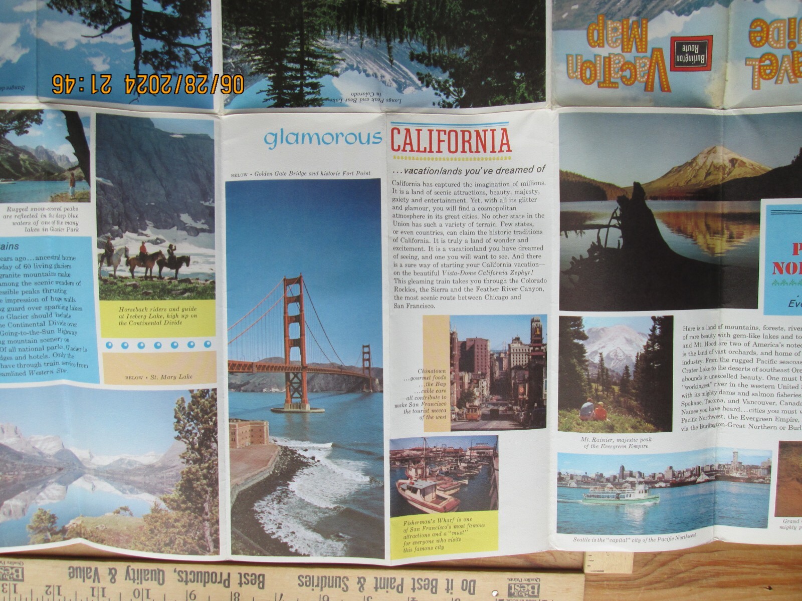Burlington route map A guide to America’s favorite vacation land 1963