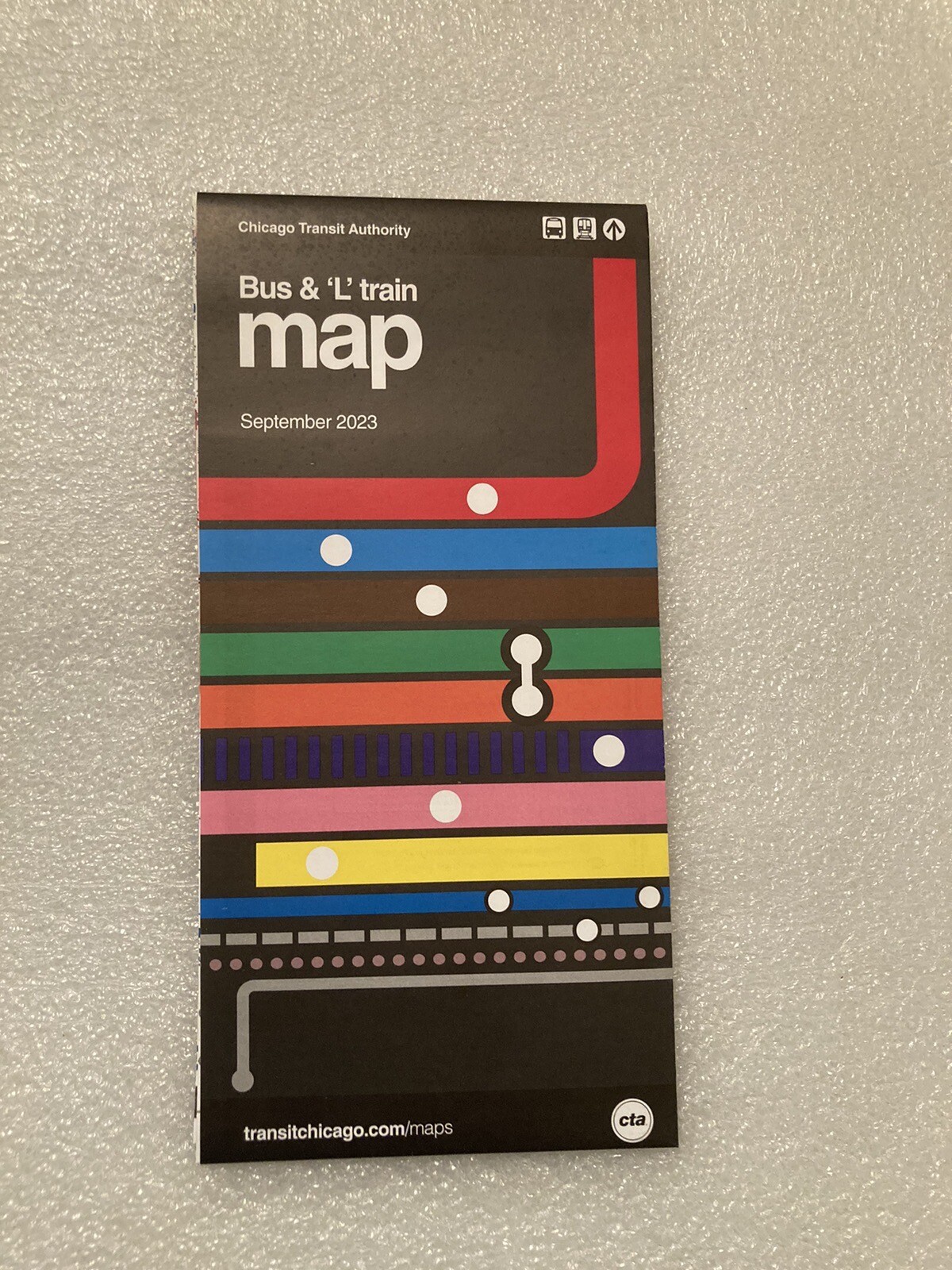 2023 CHICAGO TRANSIT AUTHORITY (CTA) SEPTEMBER 2023 BUS and RAIL “L” MAP