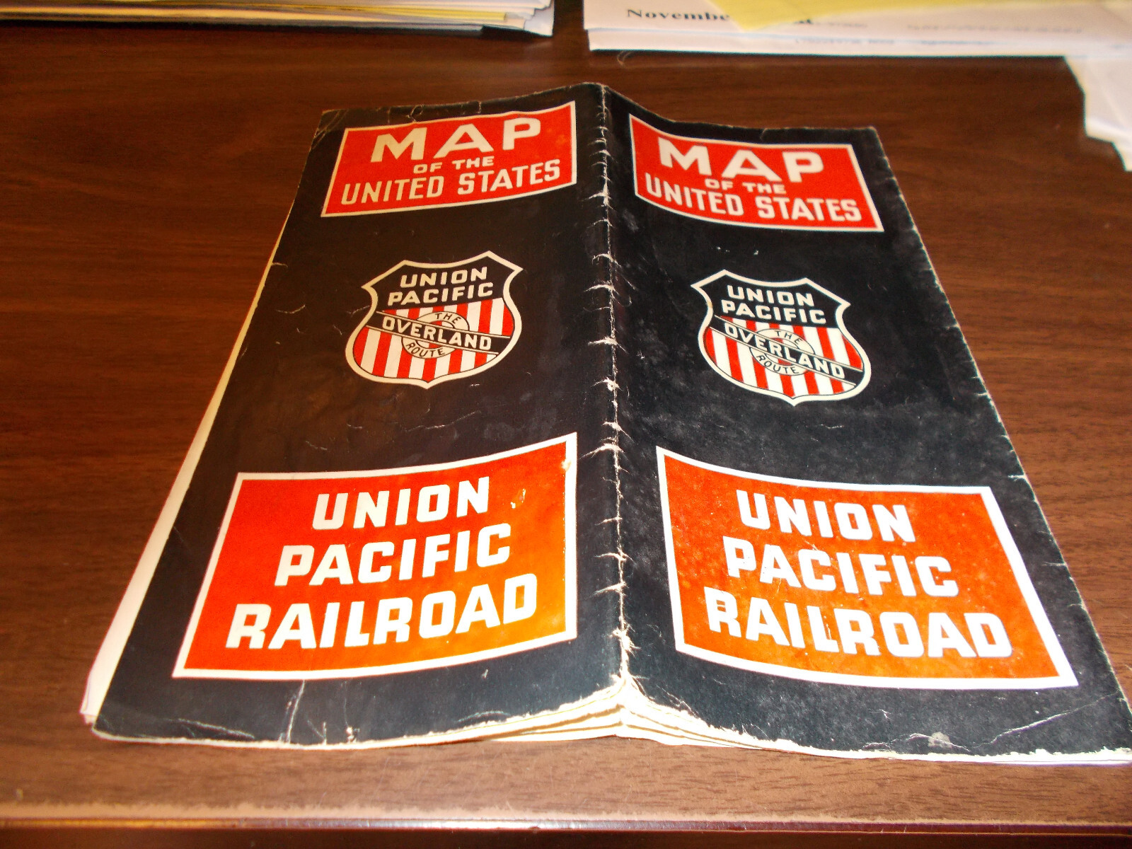 1936 Union Pacific RR Vintage United States Map amd Brochure