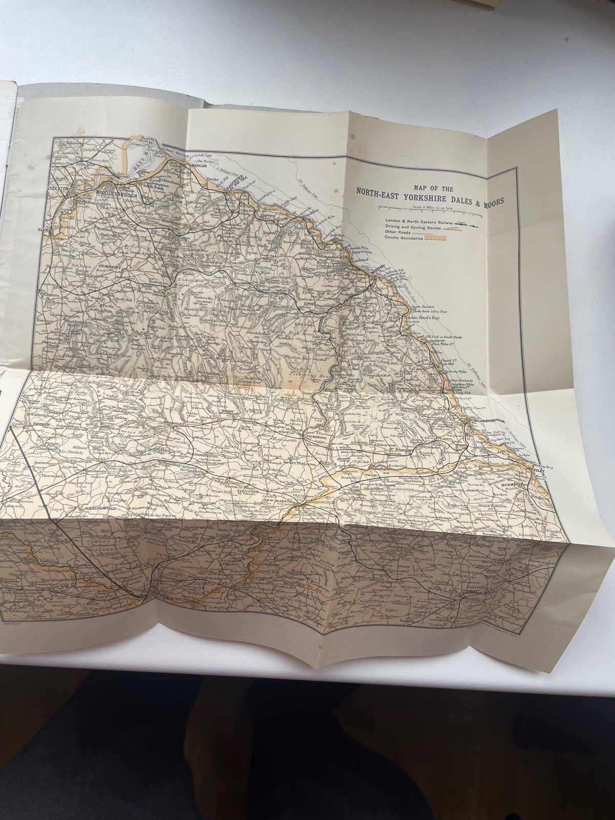 1920s LNER Holiday Series guide to York and the Dales and Moor – book and map