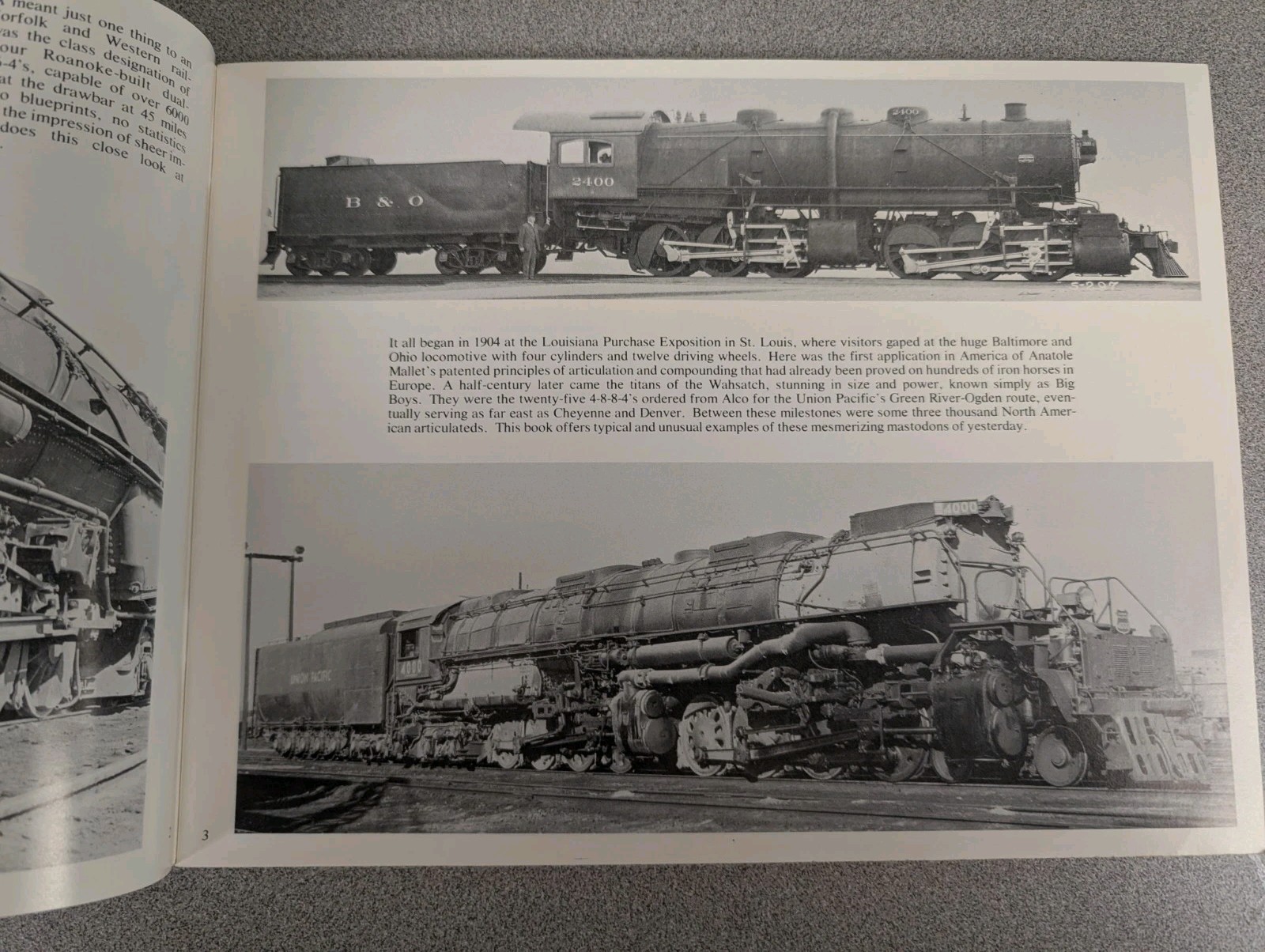 Vintage Giants of the Rails Articulated Steam Book + Rand McNally RR Maps