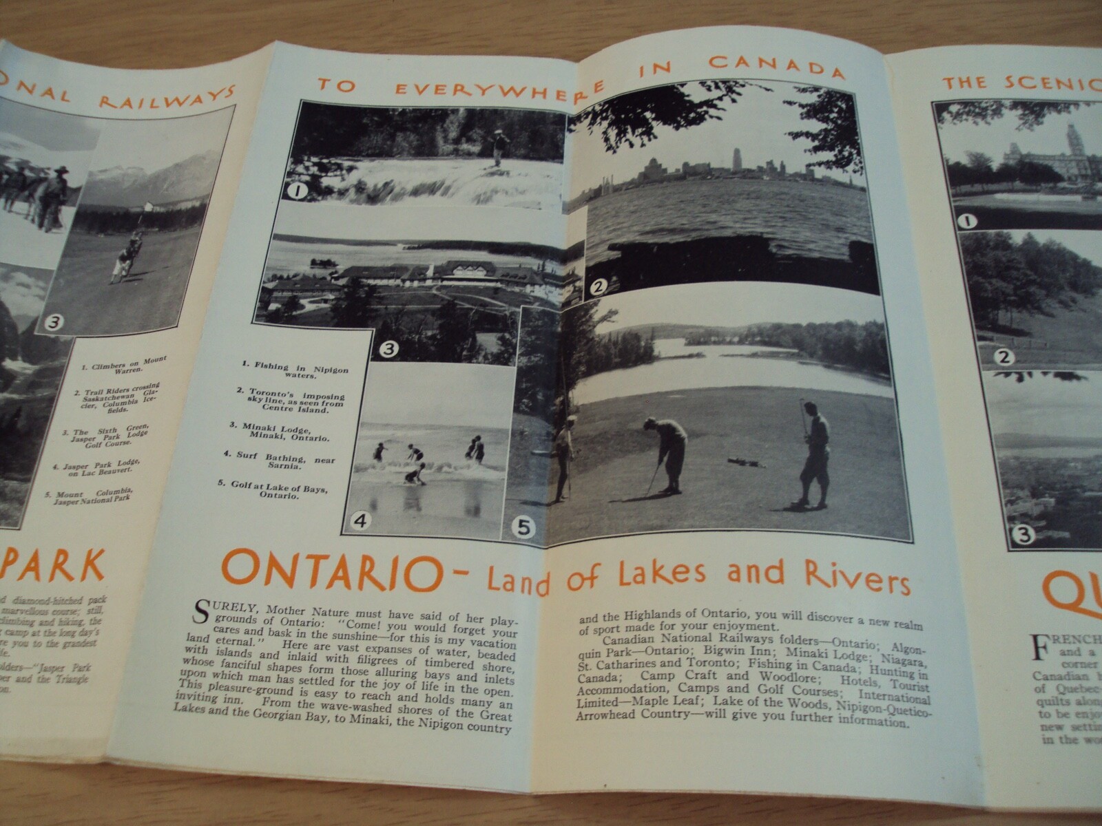 1931 ‘TOURIST’S MAP’ of CANADA~Canadian National RAILWAYS~West Indies/BERMUDA~
