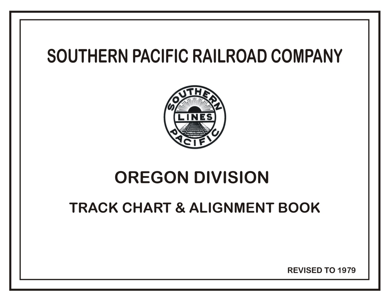 Southern Pacific RR 1979 Oregon Divison Track Chart PDF pages on DVD