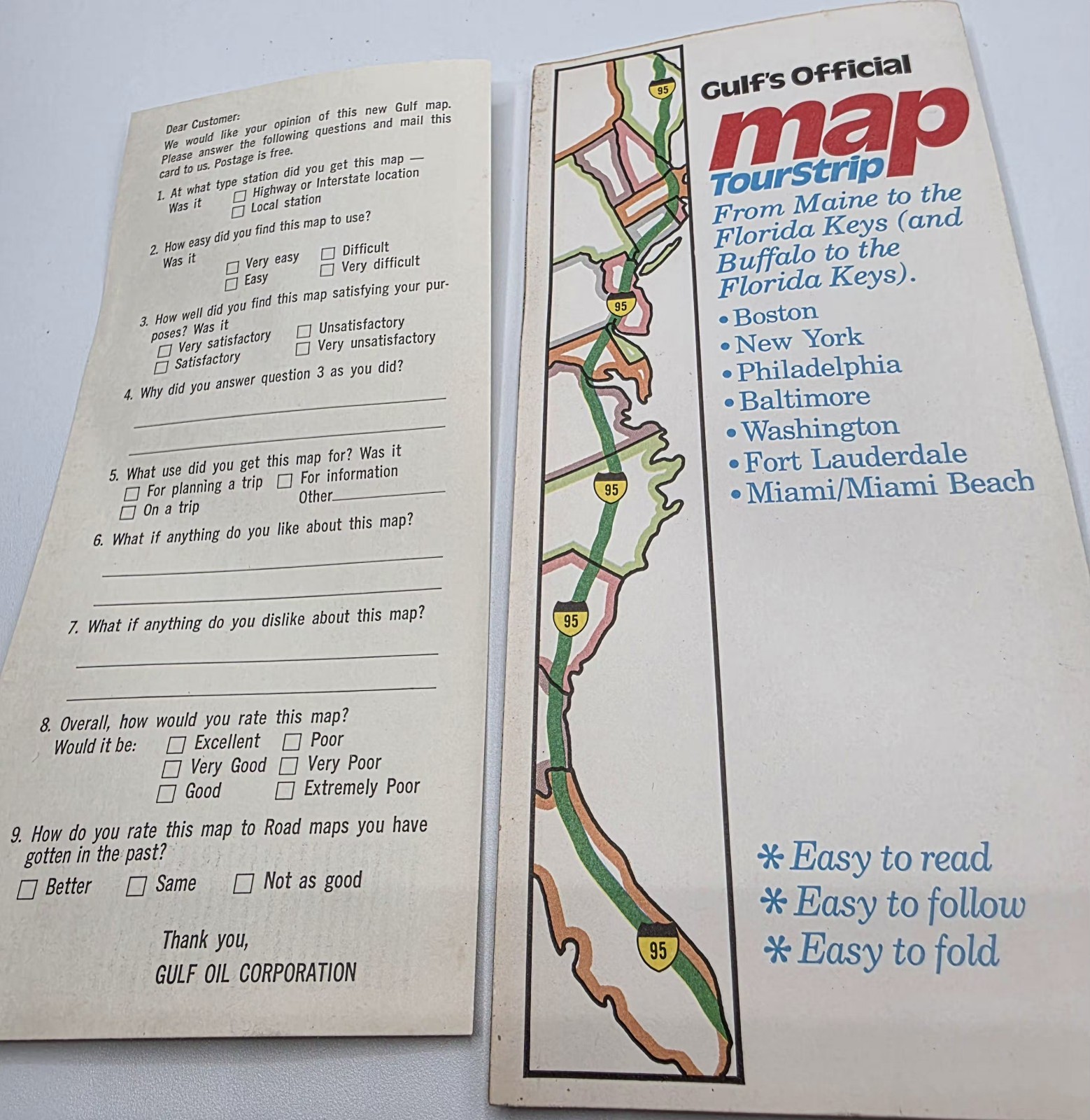 Vintage Rand McNally Road Atlas Map – New York, New Jersey, Connecticut