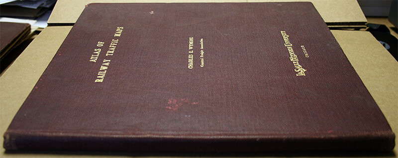 1921 ATLAS OF RAILWAY TRAFFIC MAPS by CHARLES WYMOND – LASALLE EXTENSION UNIV.