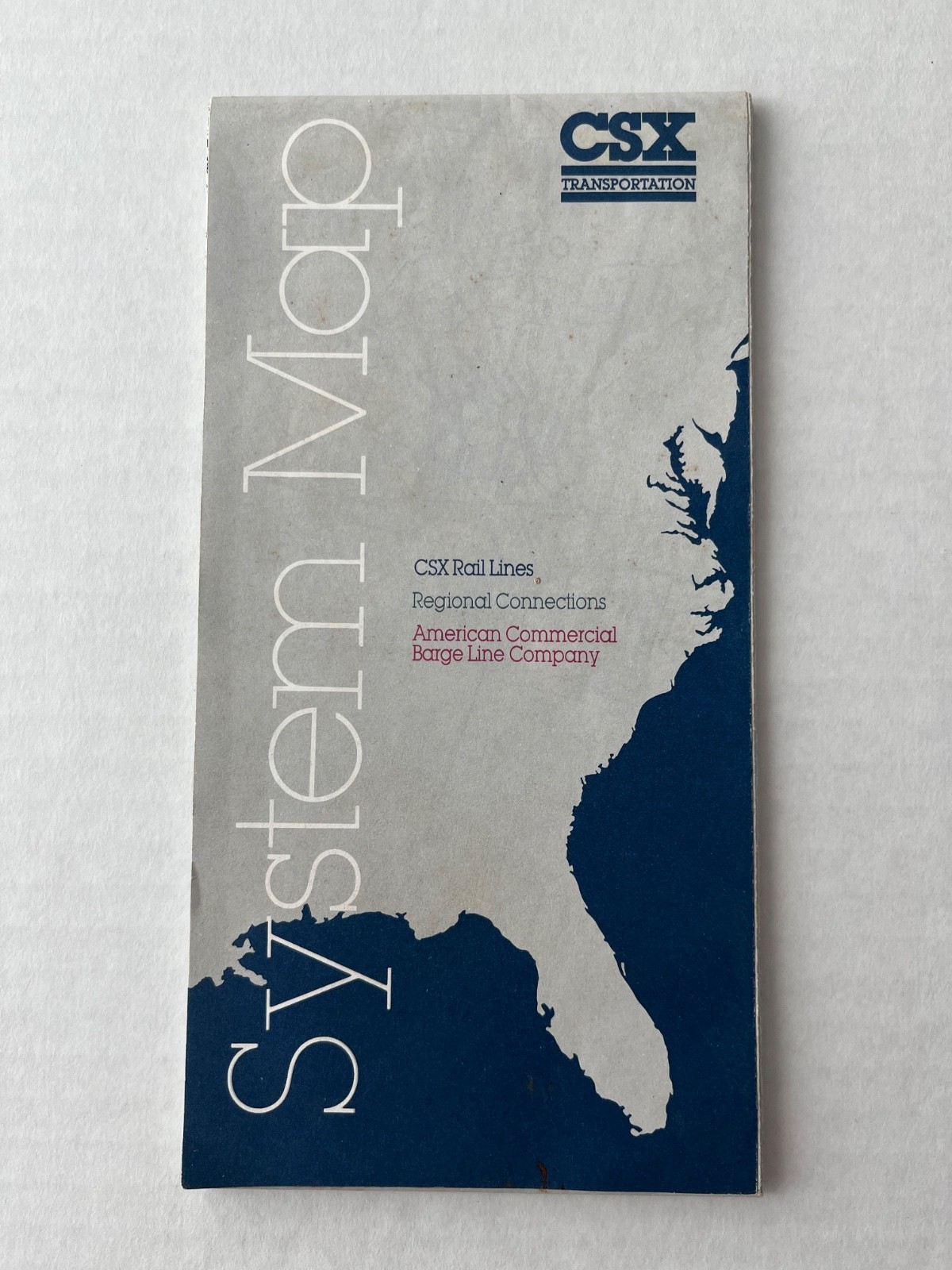 Two CSX foldable system maps.