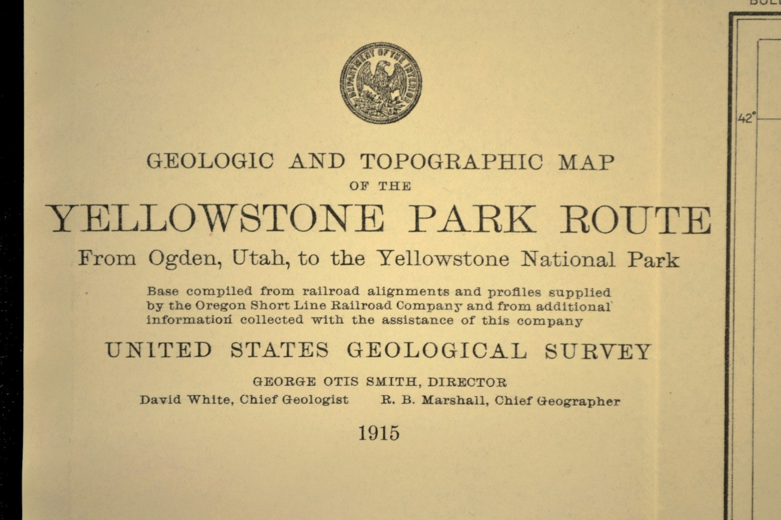 1915 Union Pacific Railroad Map Ogden Utah Brigham UT Smithfield Tremonton