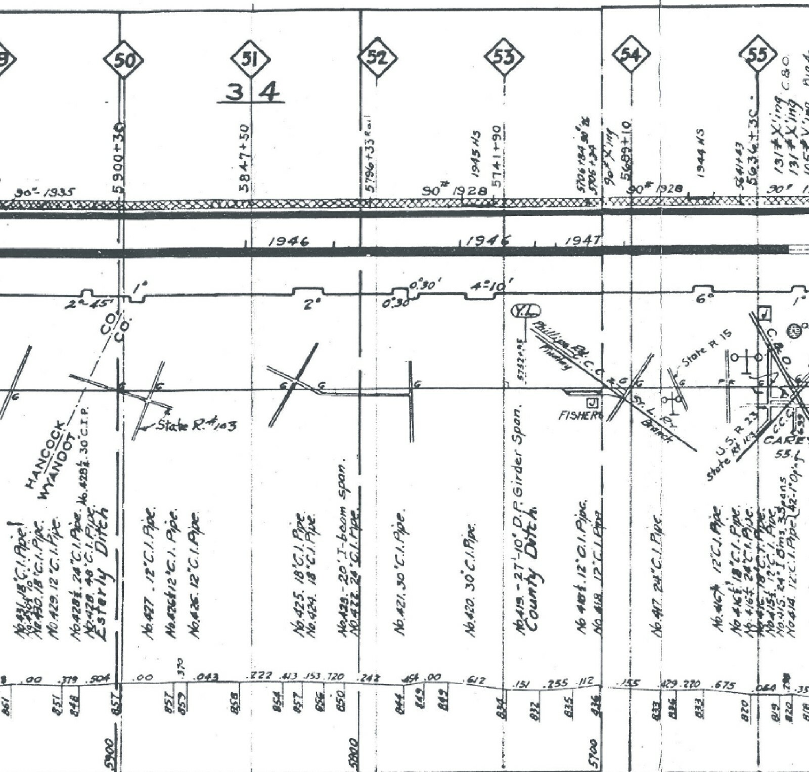 Akron Canton & Youngstown 1959 System Profile- Track & Stations PDF Pages on DVD