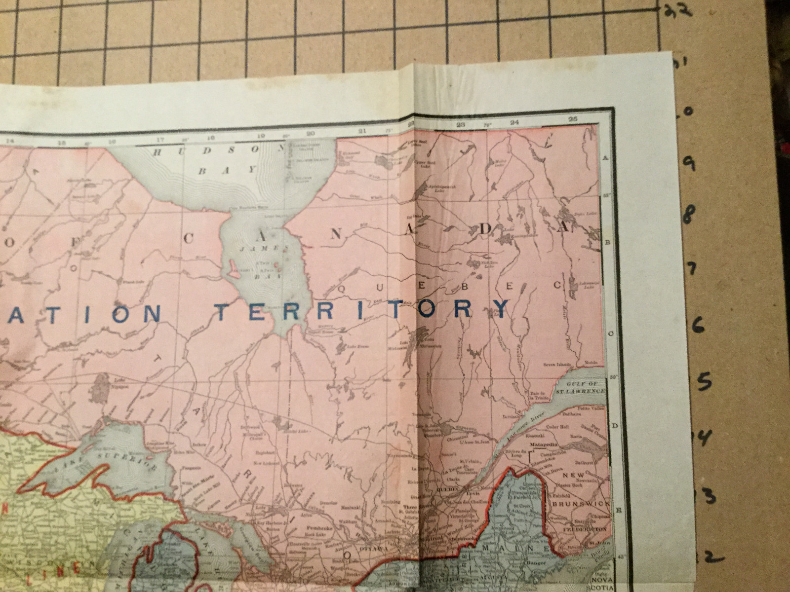 Vintage Map #1 — RAILWAY — 1913 — US TERRITORIES — 21 X 27″