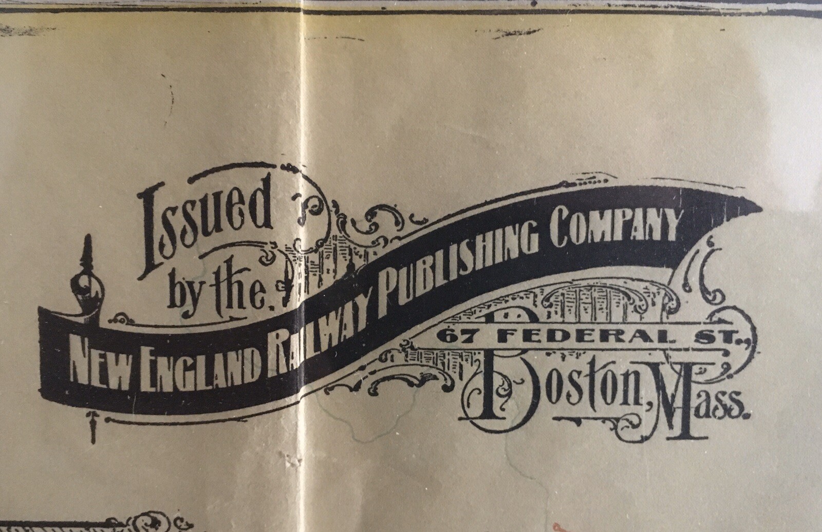 1901 ABC The Pathfinder Railway Guide Map Eastern Section
