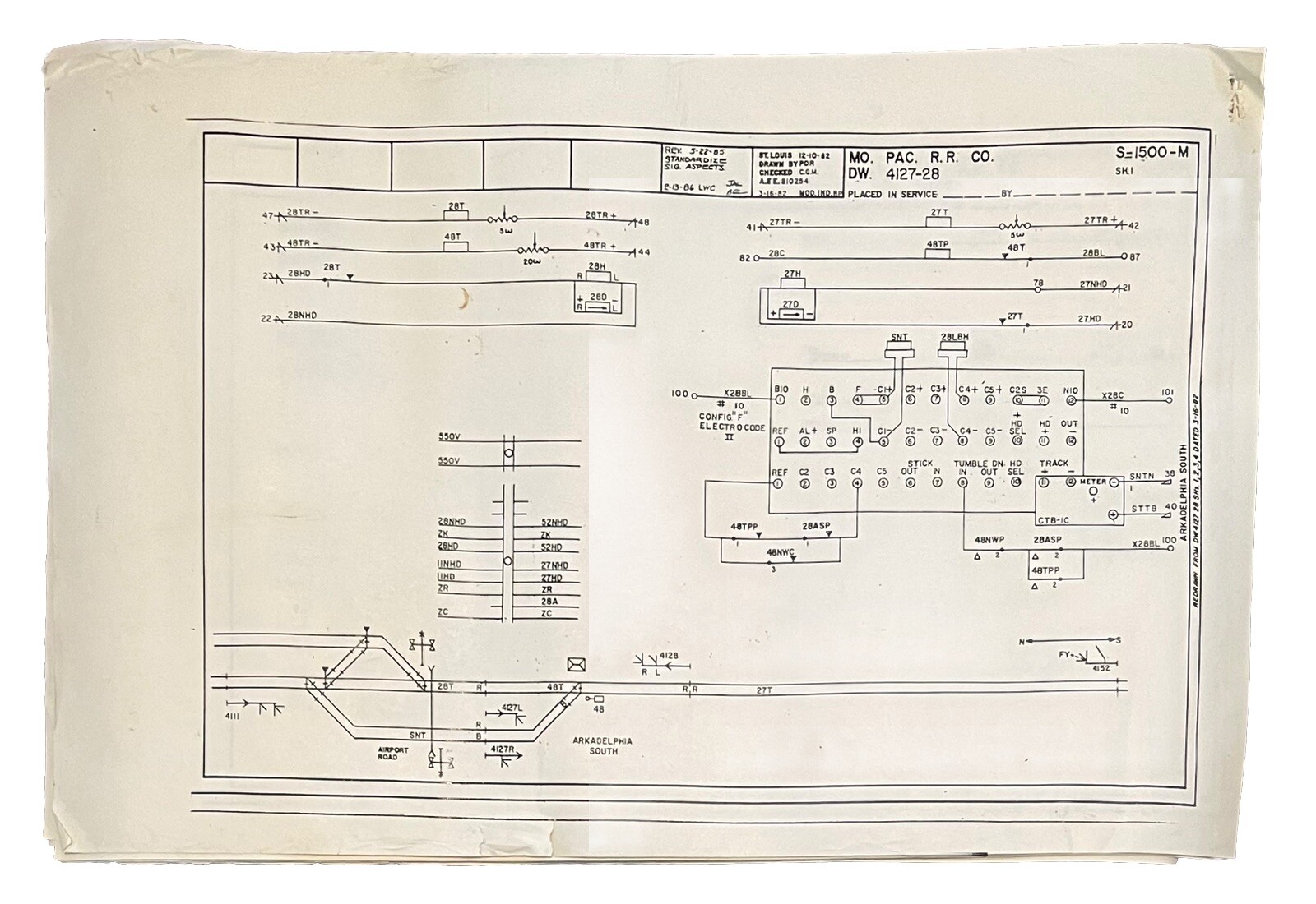 Twenty Original Pacific Railroad Company Engineering Blueprints / Maps