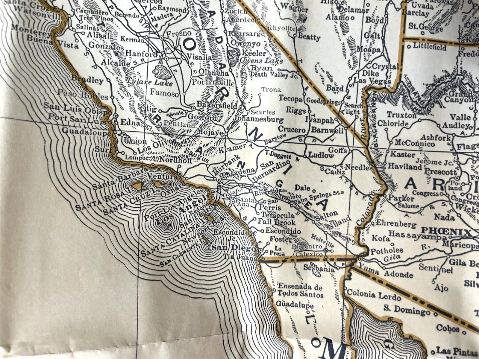1910 Rand McNally New Official Railroad Map of the United States & So. Canada