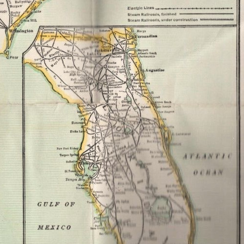 Atlanta West Point Railroad Map 1952 Western Railway Alabama Georgia Railroad