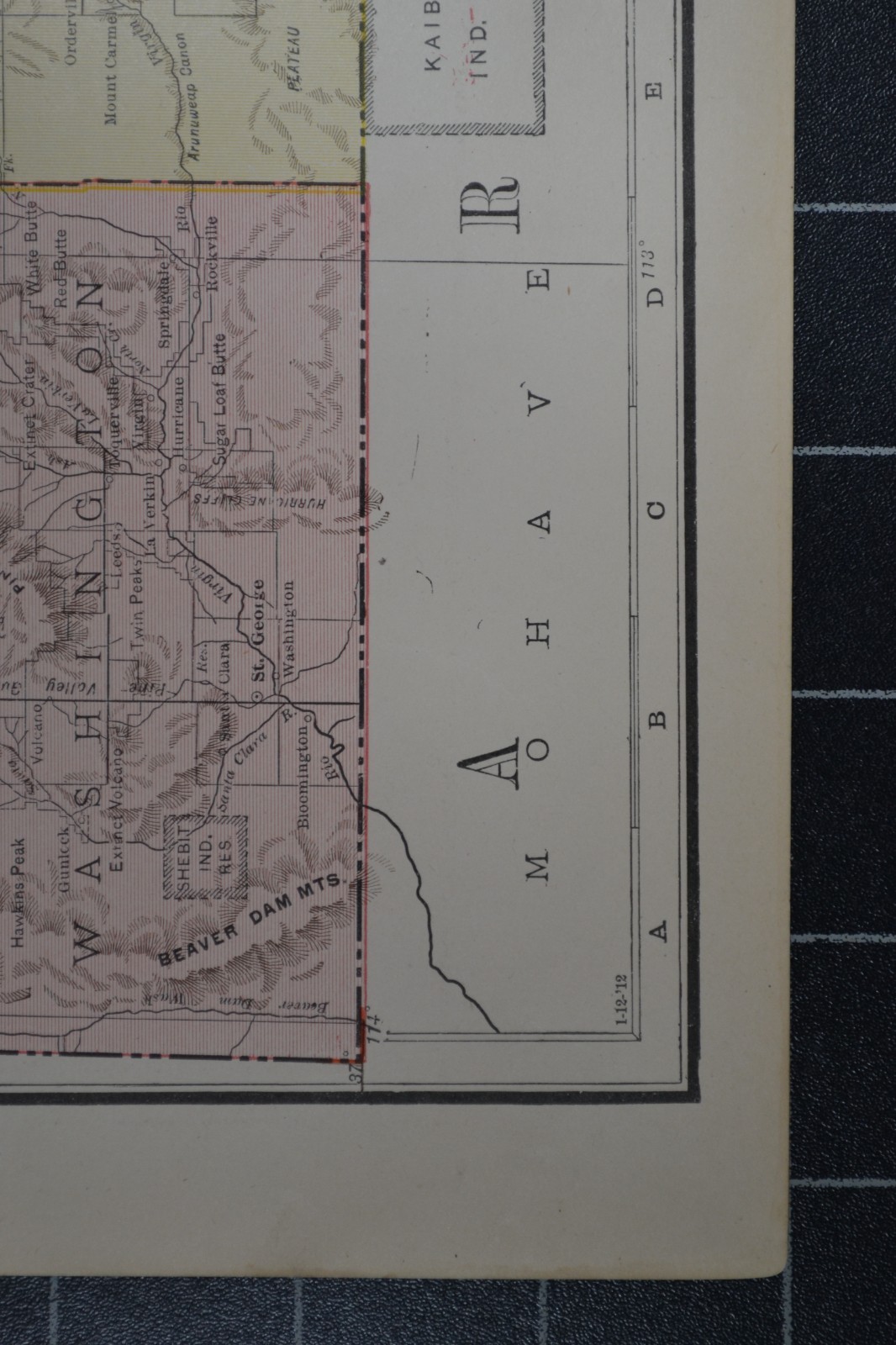 UTAH – 1912 – RAND-McNALLY NEW COMMERCIAL ATLAS – SHOWS RAILROADS