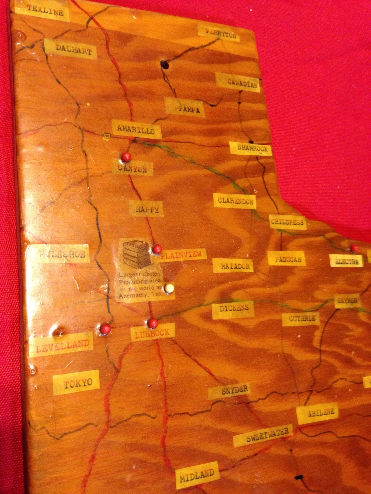 Piece Of Traveling Sante Fe Railroad Historical Memorabilia -The State Of Texas