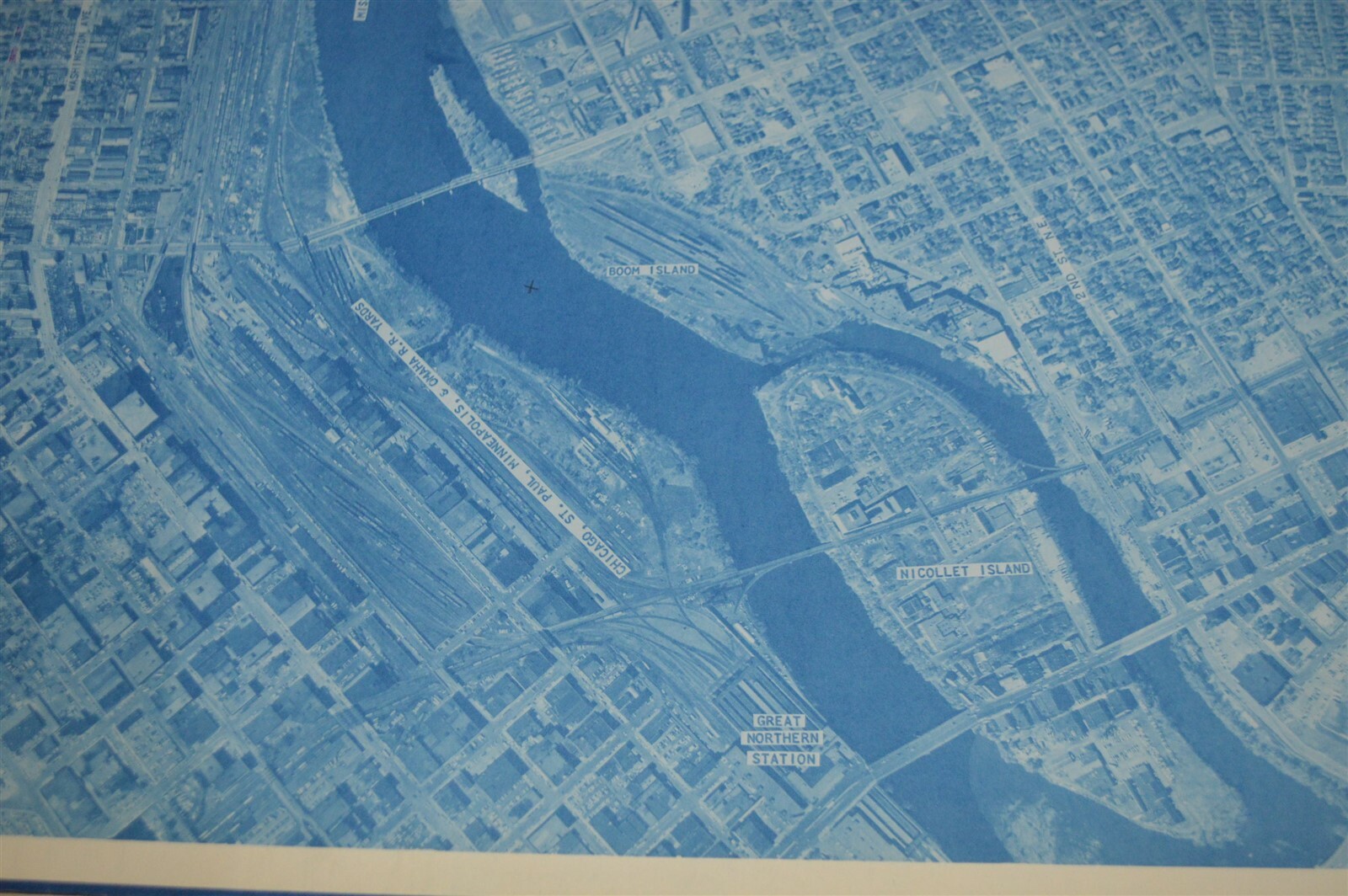 1958 Minnesota Hwy Dept Minneapolis Map North & NE Omaha Railroad Yards other RR