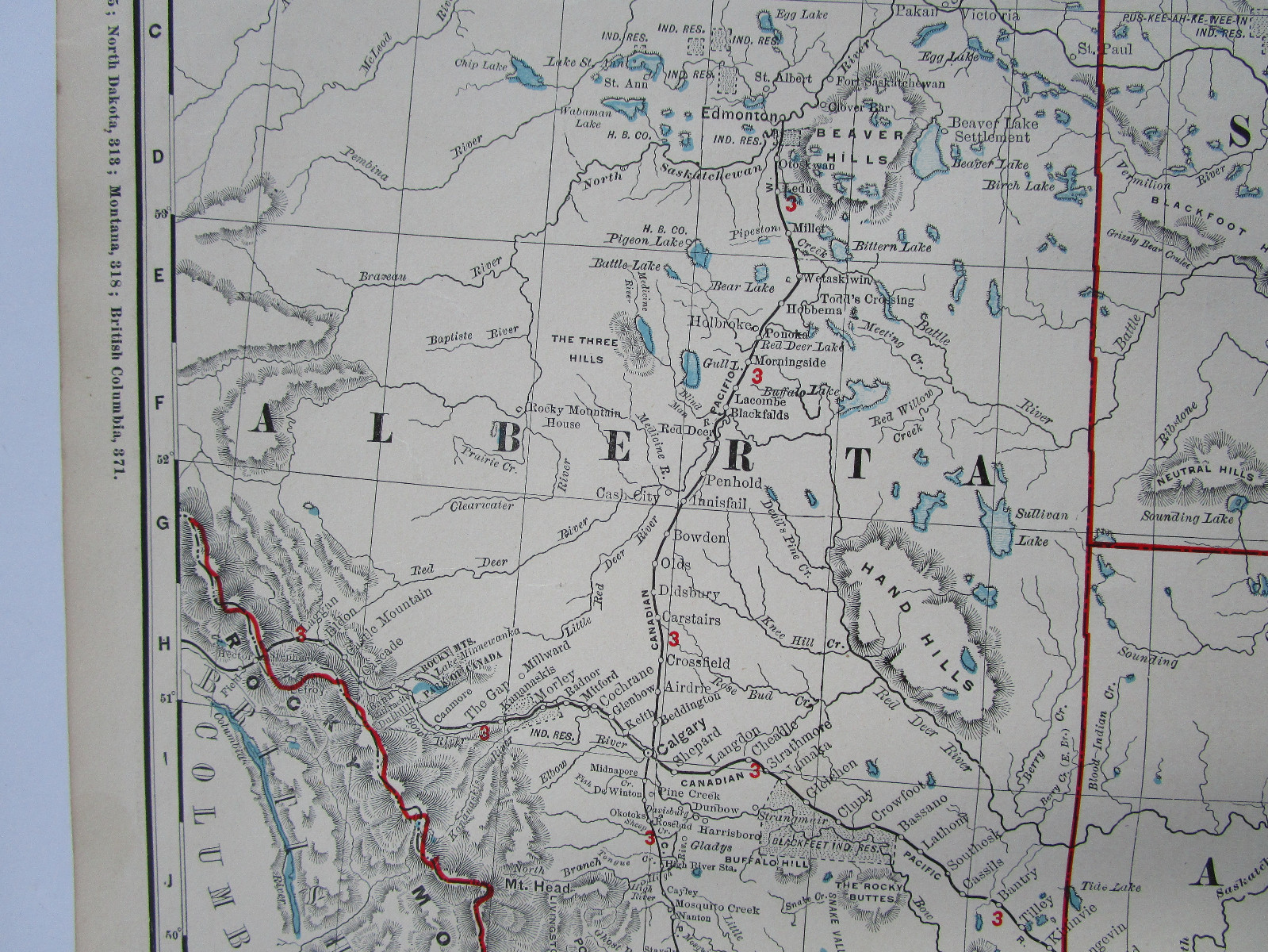 Lg 1901 CANADA NORTHWEST TERRITORIES RAILROAD Map McN Business ST MARYS RIVER RR
