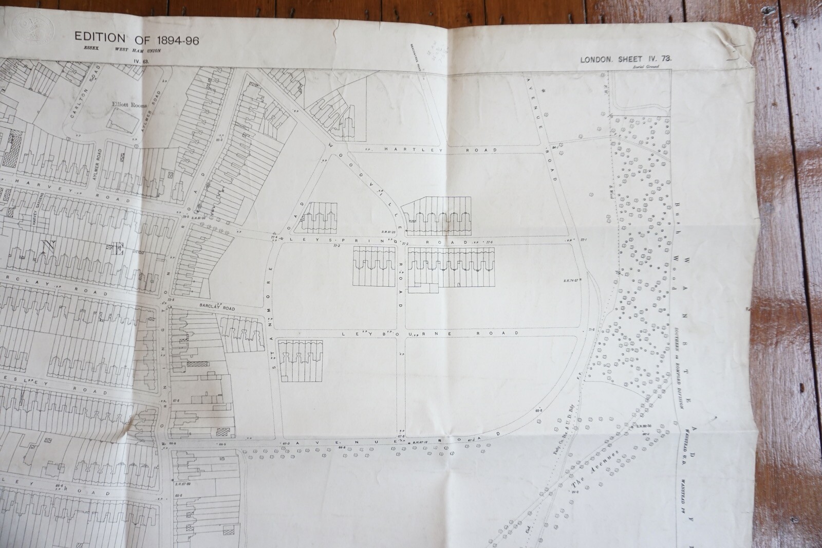 1894 GER Loughton Epping & Ongar Branch Tramway Railway OS Railway Map
