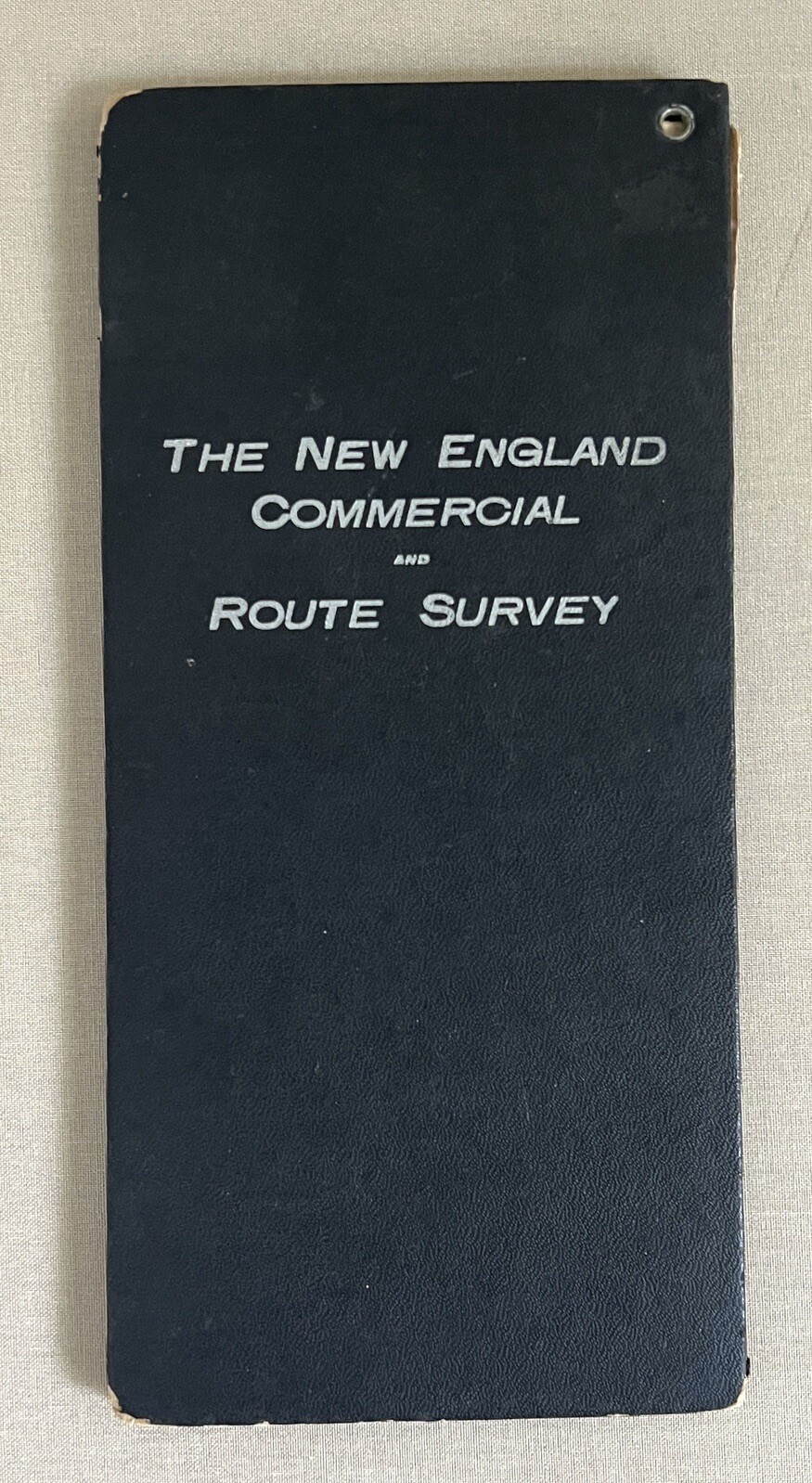 1910 NEW ENGLAND COMMERCIAL & ROUTE SURVEY MAP Towns Populations Rail Fishing