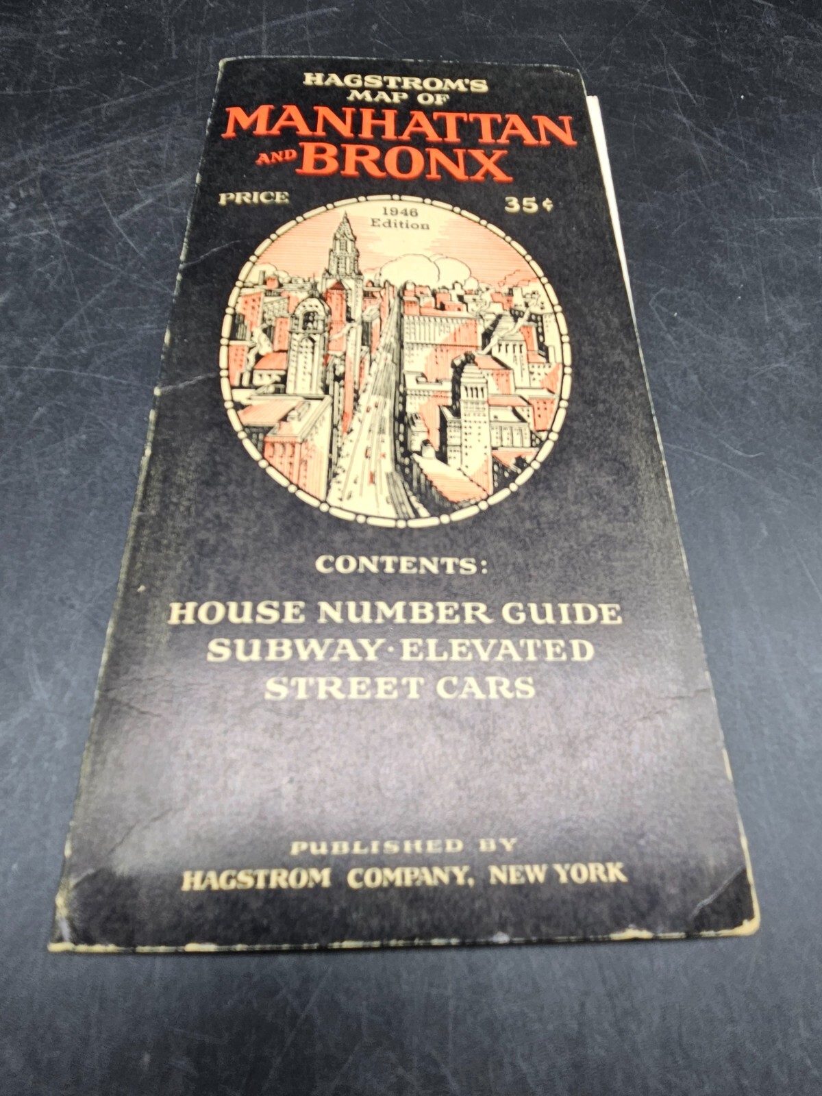VINTAGE ORIGINAL 1946 HAGSTROM’S STREET ROAD MAPS ~ BRONX & MANHATTAN NY