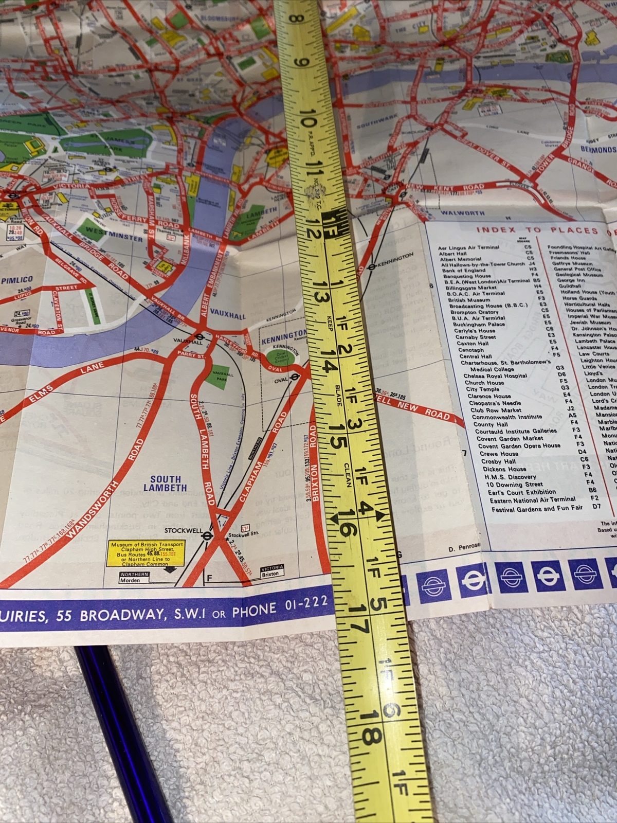 London Transport Underground Tourist Info & Bus Maps 1971