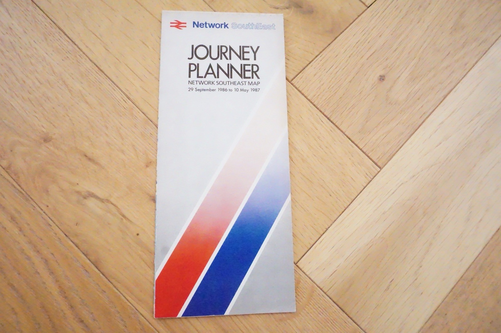 1986 NSE Network SouthEast Railway Map Journey Planner
