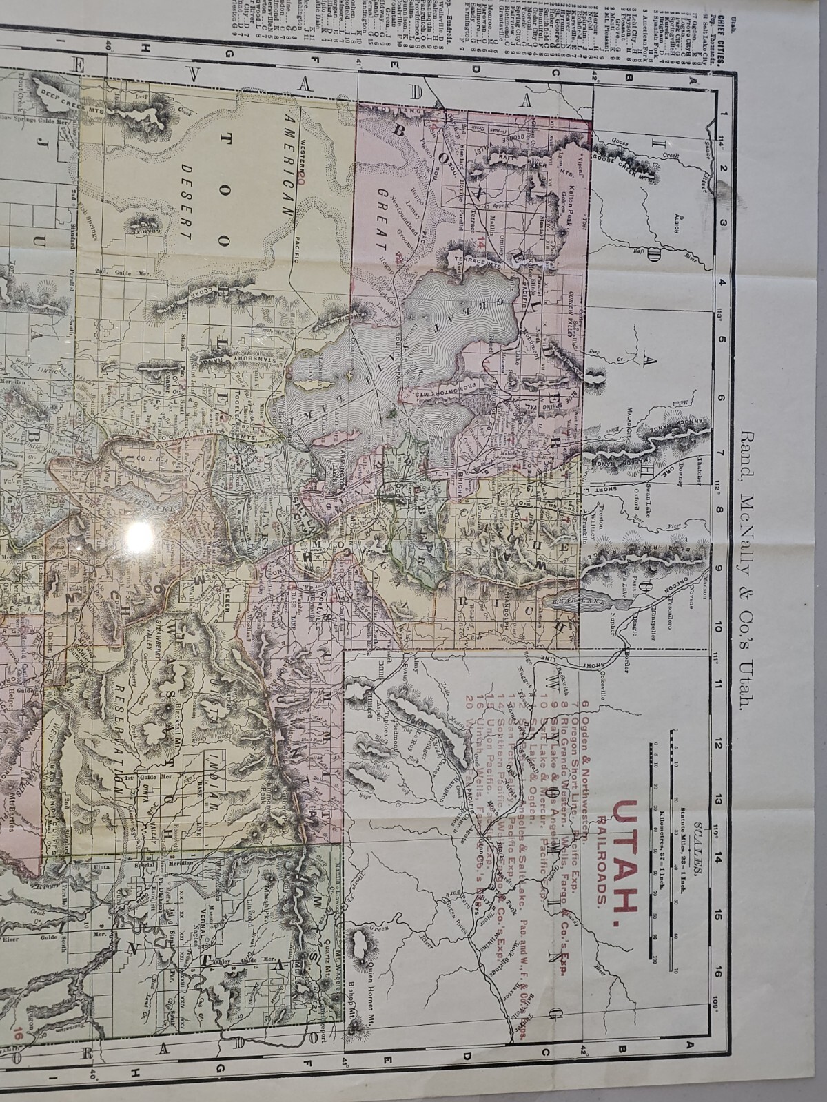 OLD RAND MCNALLY POCKET SHIPPERS GUIDE & RAILROAD MAP 1908 COLLECTIBLE TRANSPORT