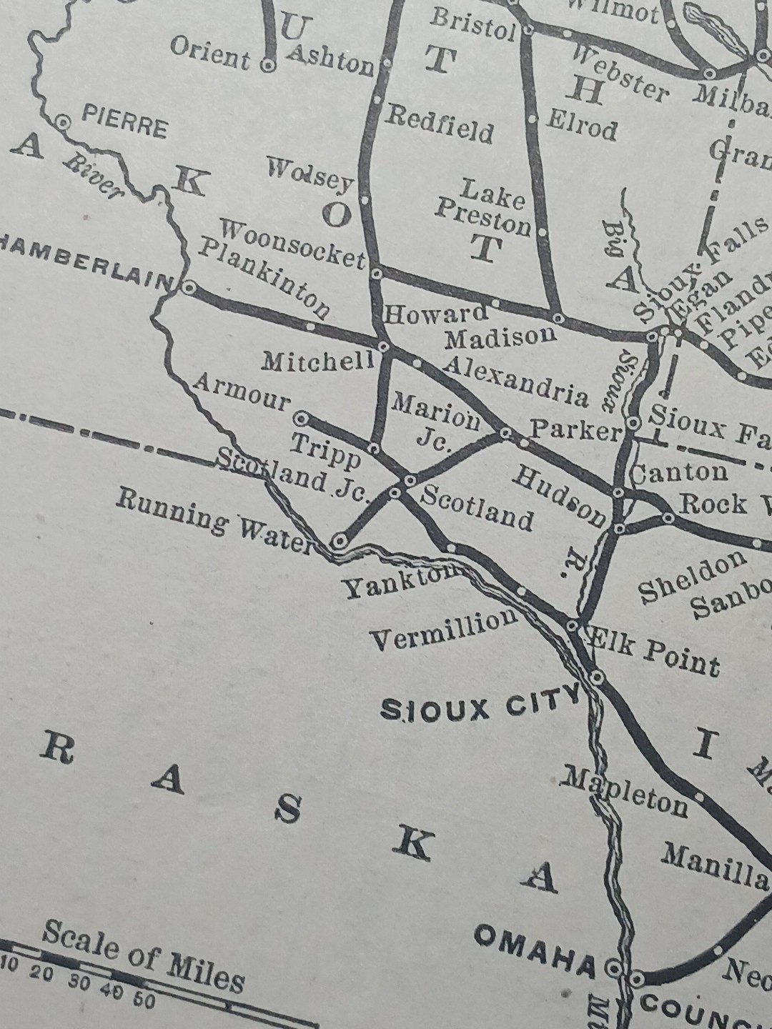 ~1898 Railroad Train Route Map CHICAGO MILWAUKEE & ST PAUL RAILWAY Lines Station