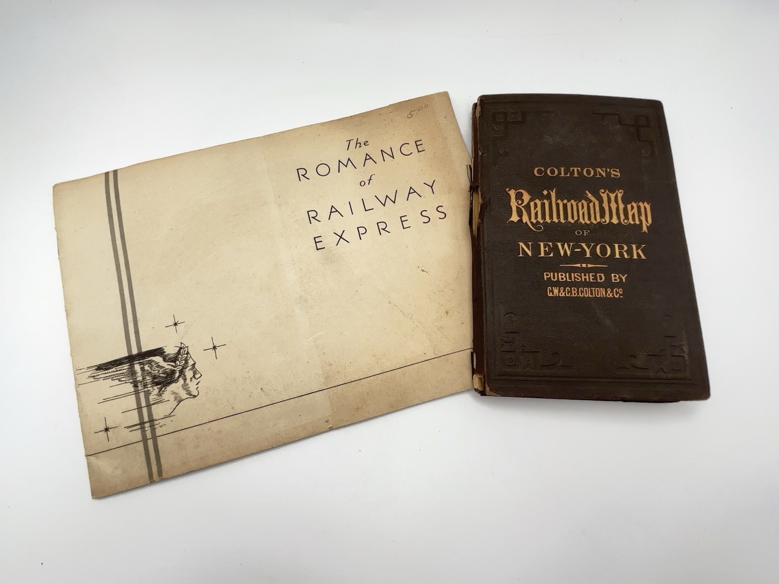 Railroad Collectibles Coltons Rail Road Map NY Canada 1883 & Romance Of Railway