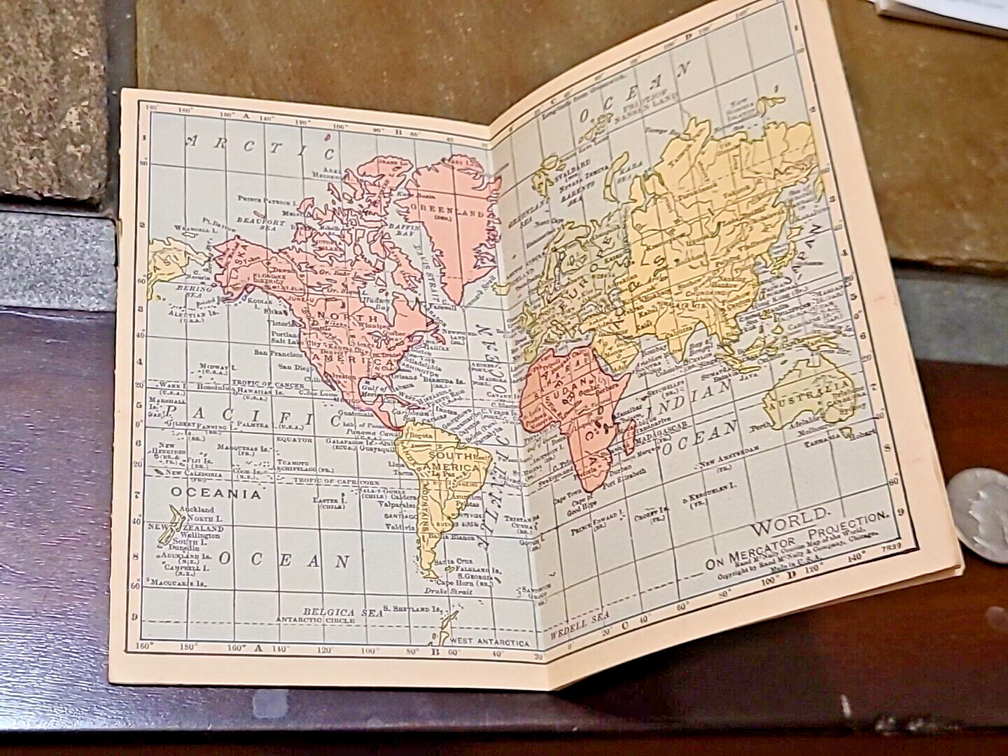 Union Pacific Railroad Pocket Atlas of the World WWII Era